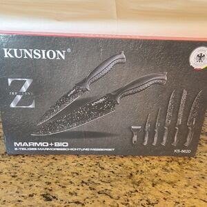 Kunsion Z-Line 6-Piece Marble Coated Knife Set – NEW
